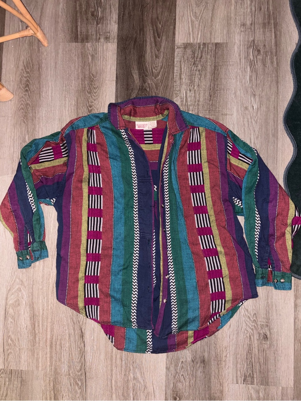 Vintage Huntington Ridge Multicolor Button-Up Shirt